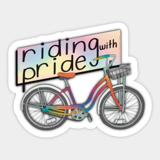 Riding with Pride Sticker